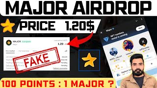 Major Price Prediction I Major 1 token  2 I Major airdrop Okx wallet new update I Reality [upl. by Milurd815]