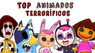 TOP TERROR CON DIBUJOS ANIMADOS 😵 Draw My Life [upl. by Bale]