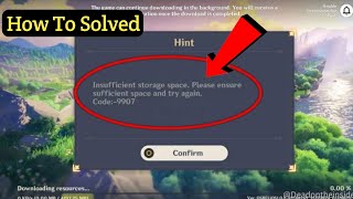 How To Fix Genshin Impact Insufficient Storage Space Problem on Android ৷ New updated [upl. by Anileme917]