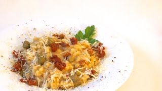 STEINPILZRISOTTO mit getrockneten Tomaten und Kapern  Mushroom Risotto [upl. by Ecital]