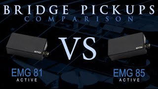 EMG 81 vs EMG 85  Active Bridge Pickup Guitar Tone Comparison  Review [upl. by Baldwin]