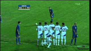 Moldova Finland 20  UEFA Euro 2012 Qualifiers 392010 All Goals amp Hyypiä Red Card [upl. by Shipley]