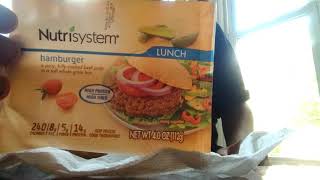 NutriSystem Food Review  Hamburger Lunch [upl. by Enitselec]