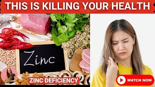 The Hidden Dangers of Zinc Deficiency Nobody Talks About 😱 [upl. by Nara]