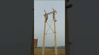 Manual installation of 11000 line bihar electricity india [upl. by Sel938]