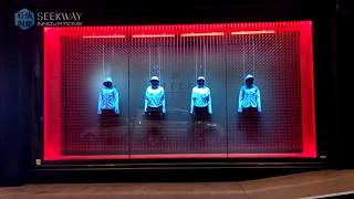 LED Transparent Screen on Nike Shop Showcase [upl. by Ellene]