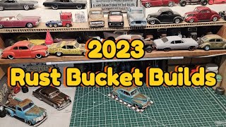 2023 Rust Bucket Builds Model Car Building Compilation [upl. by Anawait309]