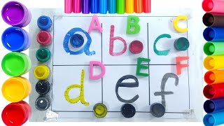 Collection of uppercase amp lowercase alphabet dotted lines ABCD alphabet writing alphabet song A Z [upl. by Elwira820]