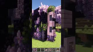 Minecraft 121 How to Build Heart Shape Nether Portal shorts minecraft minecraftshorts viral [upl. by Nalyorf182]