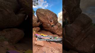 First Overhang V6  Flagstaff Mountain  Boulder CO bouldering climbing rockclimbing [upl. by Sucy]