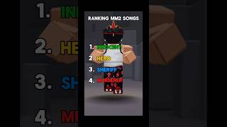 Ranking mm2 songs🔥 roblox trend mm2 fypシ゚viral shorts [upl. by Nesiaj]