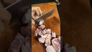 Asian Food  3 Layer Pork Traditional Recipe  Yummy Knife Shorts [upl. by Marga]