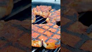 Grilled pork chops shorts howtobbqright grillgrates [upl. by Adleme]