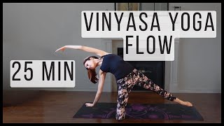 25 Min Vinyasa Yoga Flow  Full Body  Stretch amp Strengthen [upl. by Gardol923]