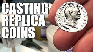 Casting a copy of a coin [upl. by Lyrehs]