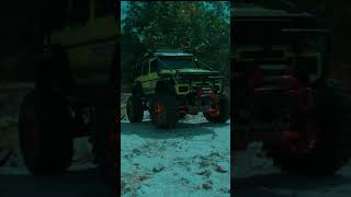 rc crawler gwagon and defender sand road obstacle mn86ks mn99s trending [upl. by Anehc327]