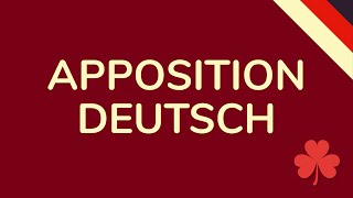 APPOSITIONEN DEUTSCH einfach erklärt animiert 🇩🇪 [upl. by Evreh]