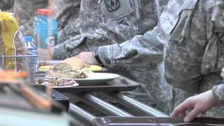 Incirlik Air Bases Dining Facility stepsup food preparation [upl. by Eednus647]