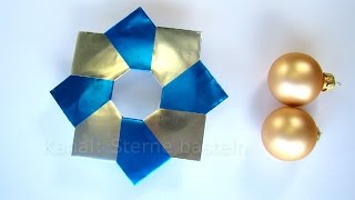 Origami Stern  Weihnachtsstern basteln  Weihnachten basteln mit Papier [upl. by Nnyroc75]