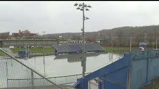 Local football stadium under water [upl. by Osicran]