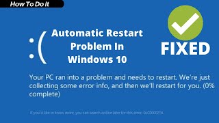 How to fix Automatic Shutdown and Reboot Loop  Windows 10 [upl. by Krm]