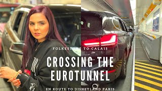 CROSSING THE EUROTUNNEL TRAIN  FOLKESTONE TO CALAIS [upl. by Goraud257]