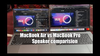 Macbook Air M2 14quot vs Macbook Pro M1 Pro 16quot Speakers Test  Hinged vs Side Speakers comparision [upl. by Nylear]