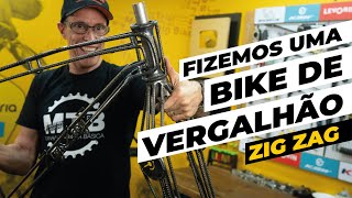 Fizemos uma bike de vergalhão Quadro e garfo feitos com ferro de construção Pedaleria [upl. by Macdermot844]