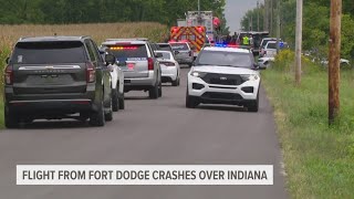 No survivors   Deadly small plane crash reported in Indiana flight came from Fort Dodge [upl. by Enilreug804]