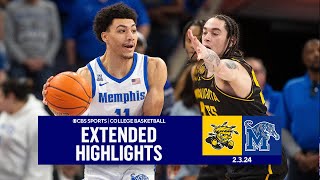 Wichita State at Memphis College Basketball Extended Highlights I CBS Sports [upl. by Lapotin]