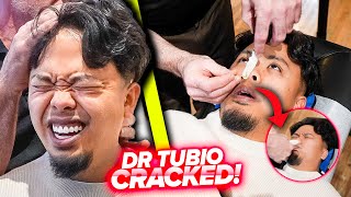 DR TUBIO CRACKED HARD BY ANIMAL CHIROPRACTOR 😱😱  Chiropractic Back amp Neck Pain Asmr [upl. by Ylerebmik]