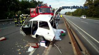 Schrecklicher Unfall auf der A 650 bei Ludwigshafen [upl. by Ahsieni]