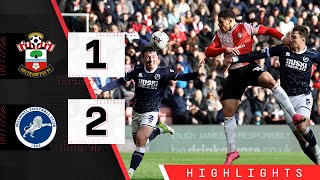 HIGHLIGHTS Southampton 12 Millwall  Championship [upl. by Marks]