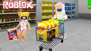 Familia Roblox Rutina de Cuarentena en Bloxburg con Goldie y Titi Juegos [upl. by Ros]