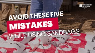 5 Common Sandbag Mistakes to Avoid for Flood Protection  Hurricane Milton Prep [upl. by Ecnarrot]