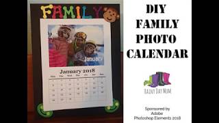 Craft a DIY Family Photo Calendar with Rainy Day Mum [upl. by Innad168]