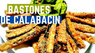 receta de bastones de calabacín ideales para entrada guarnición y snack  vegabby [upl. by Chastain501]