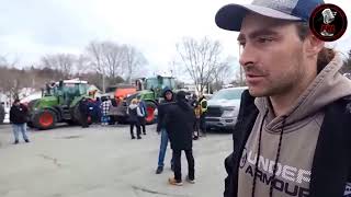 Entrevue avec un cultivateur de 5 ieme génération à la manifestation des agriculteurs [upl. by Eigram]