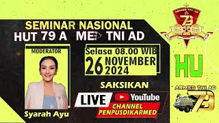 Promo Seminar DSAKSIKAN SEMINAR NASIONAL HUT 79 ARMED TNI AD [upl. by Aneel]