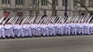 Defilé 350 jaar Korps Mariniers [upl. by Etsirhc]