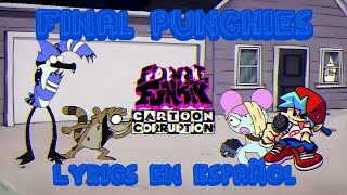 Final Punchies  Vs Rigby And Mordecai GlitchFNF Cartoon Corruption DEMO Lyrics en Español [upl. by Conlan]