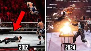 The Usos Finishers Evolution in WWE Games WWE 13  WWE 2K24 [upl. by Myrt]