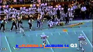 1986 Florida Gators vs 4 Auburn Tigers Kerwin Bells Comeback [upl. by Tonry]