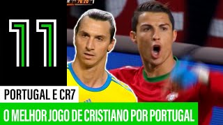 SUÉCIA X PORTUGAL O melhor jogo de Cristiano Ronaldo pela Seleção [upl. by Whang399]