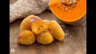 FRITTELLE DOLCI DI ZUCCA ricetta veloce senza lievitazione e uova [upl. by Olathe]