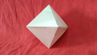 Origami octaedro octahedron  John Montroll  TUTORIAL [upl. by Usanis]