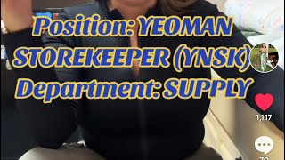 Yeoman Storekeeper YNSK ​⁠Merchantmarinermermaid [upl. by Aerbas37]