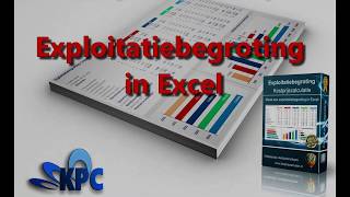 Exploitatiebegroting in Excel [upl. by Verity]