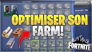 OPTIMISER SON FARM SUR FORTNITE SAUVER LE MONDE [upl. by Sarene]