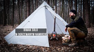 Biwak solo w ogrzewanym namiocie [upl. by Juxon]